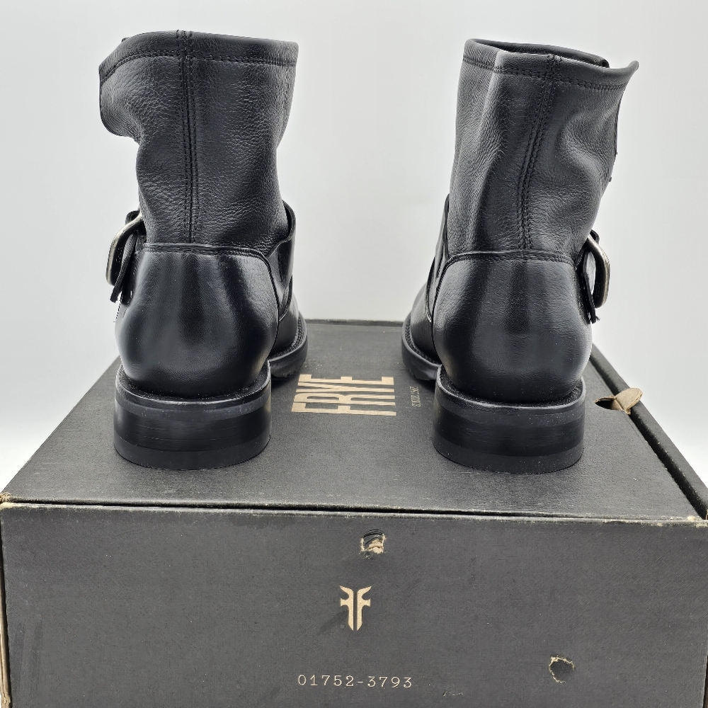 NIB Frye Veronica Flex Botties, Leather Moto Anlke Boots, Black, Women's 6 - Picture 6 of 16